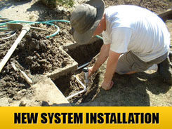 We cover new irrigation system installations